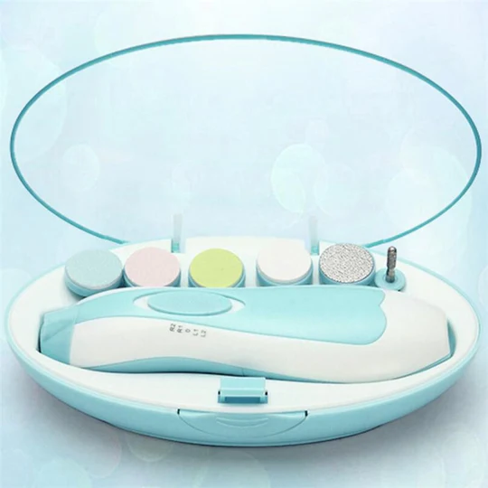 Electric Baby Nail Trimmer Kit – Safe Infant Nail File & Clippers