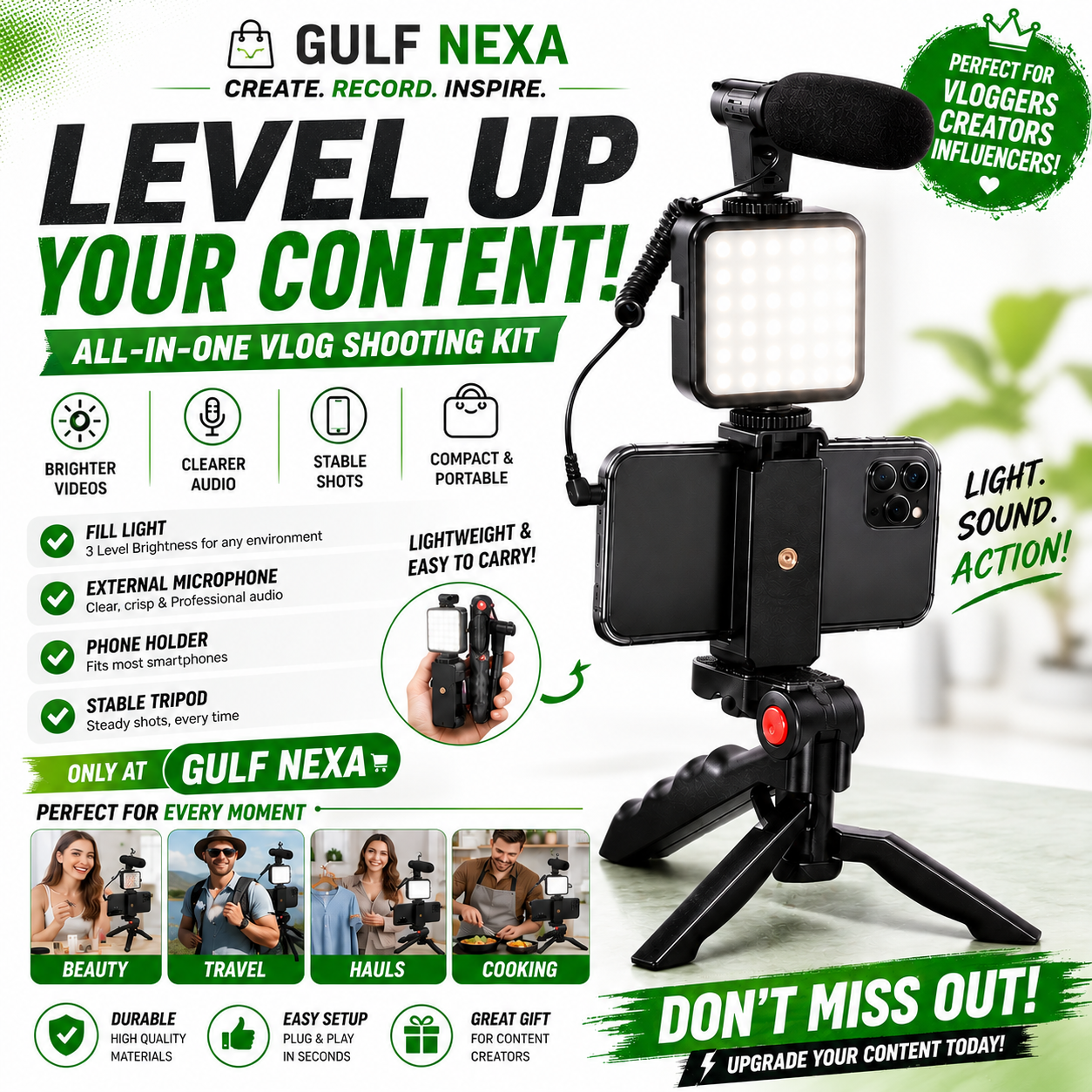 AY-49 Video Making & Vlogging Kit – Complete Creator Setup for Professional Content