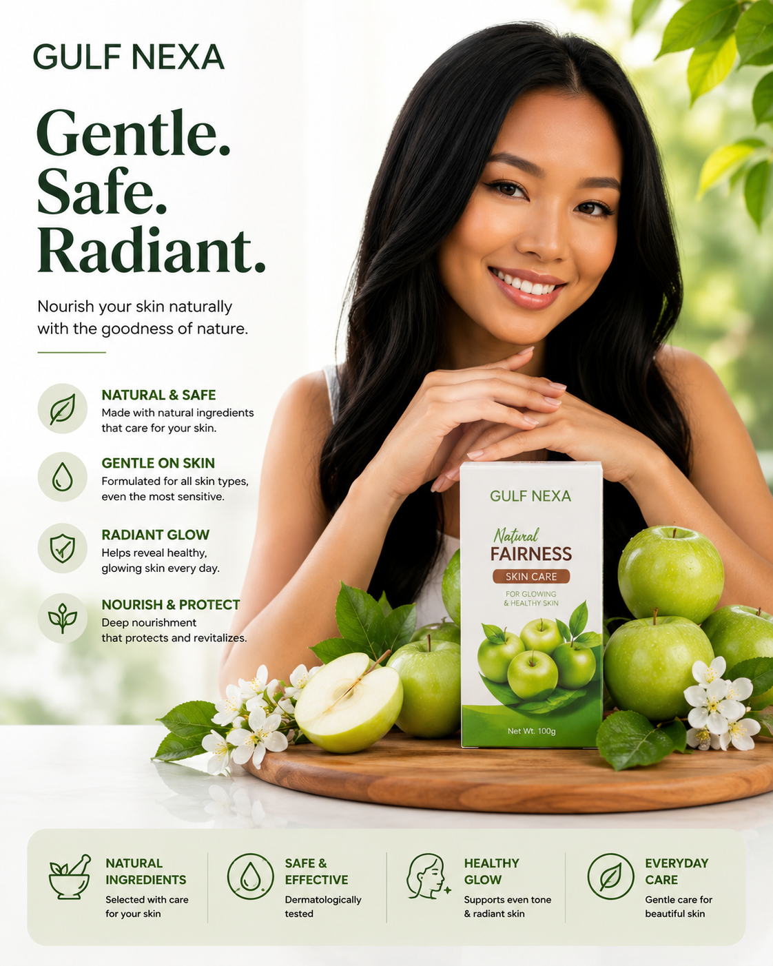 Godrej Apple Ammonia-Free Hair Color – Natural Black, Smooth & Long-Lasting.💖