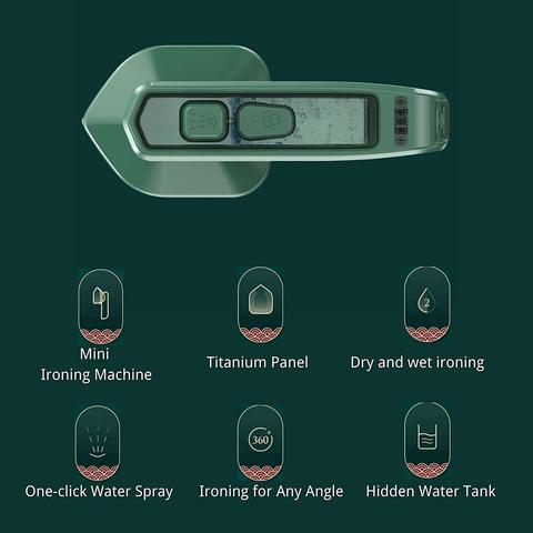 Portable Professional Travel Garment Steamer Iron – Fast Heat, Powerful Wrinkle Remover for Home & Travel