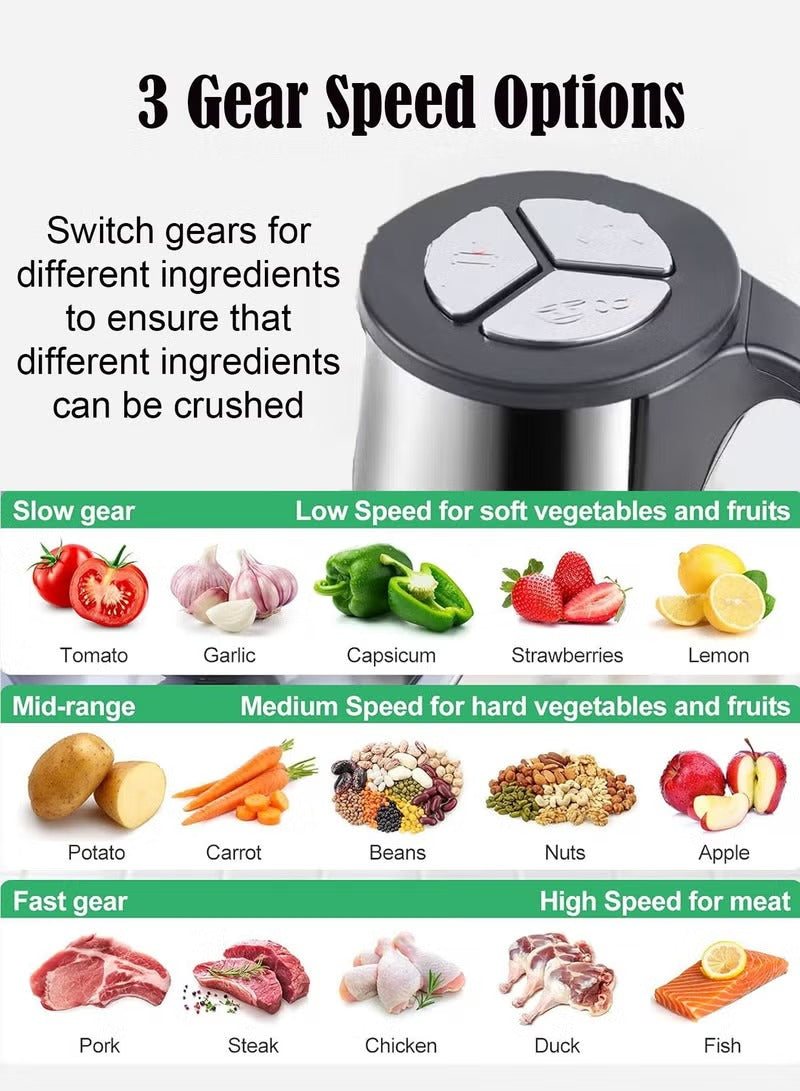 3L Electric Meat & Vegetable Chopper - Imported Quality, Chop More, Prep Faster, Cook Better — Every Day