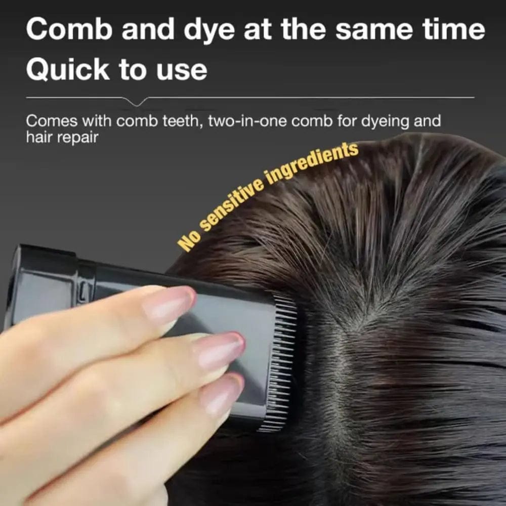 Easy Comb Hair Dye – Waterproof Natural Black